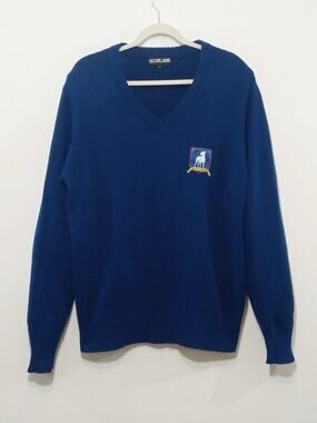 Ted Lasso Coach AFC Richmond Sweater Halloween Costume Cosplay Blue Size Large